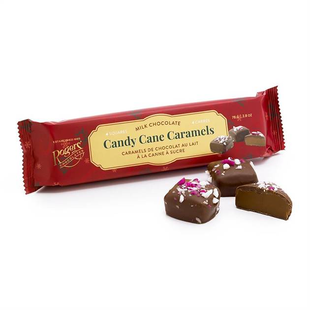 Rogers Milk Candy Cane Caramels